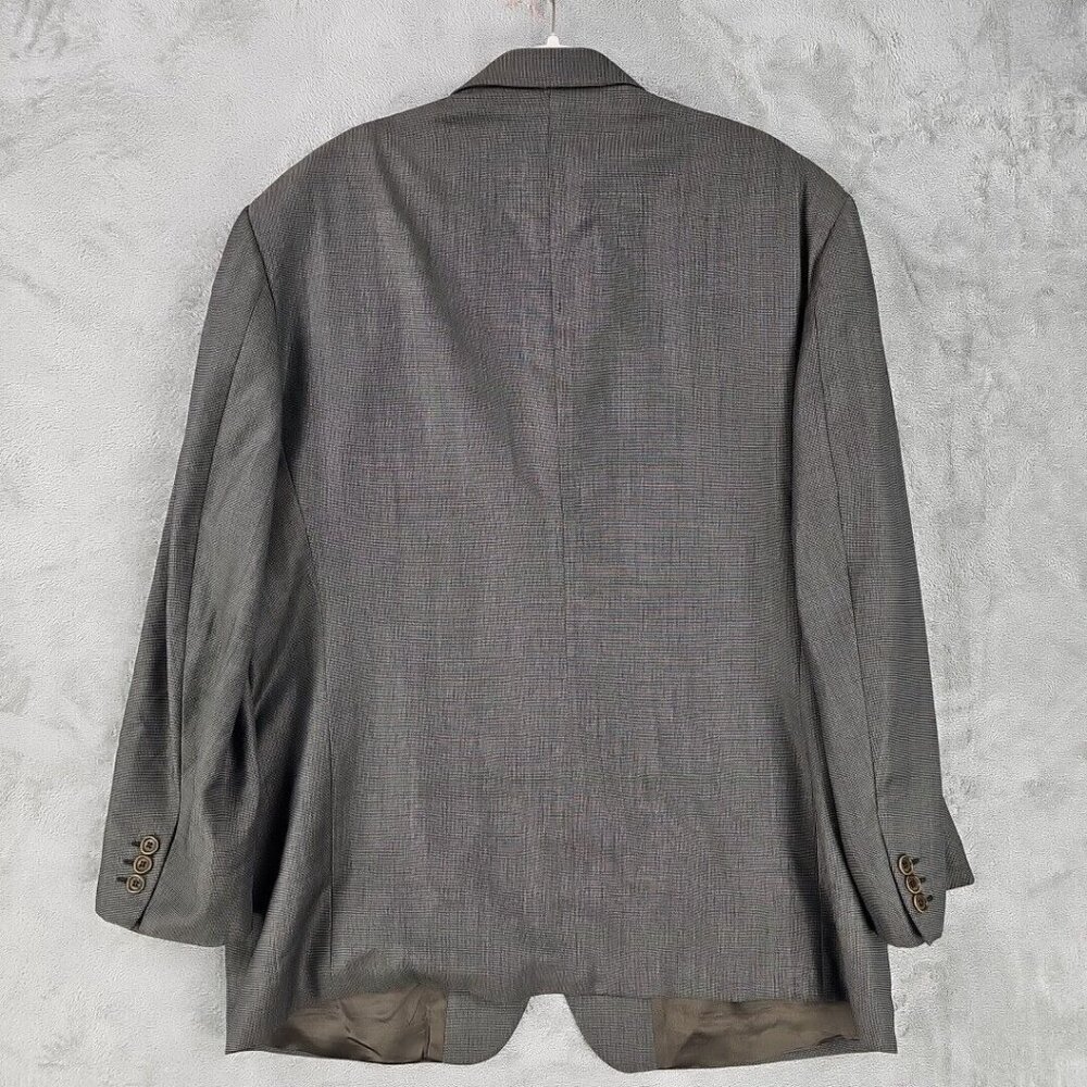 Issimo Blazer Sport Coat Mens 46 Brown Twill Lined Business Formal Made In Italy - Picture 5 of 7